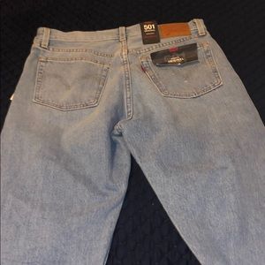 Brand New Levi 501 Distressed Jeans